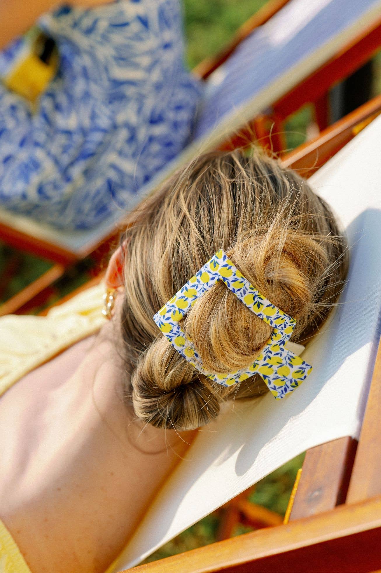 Teleties Flat Square Hair Clip Limoncello