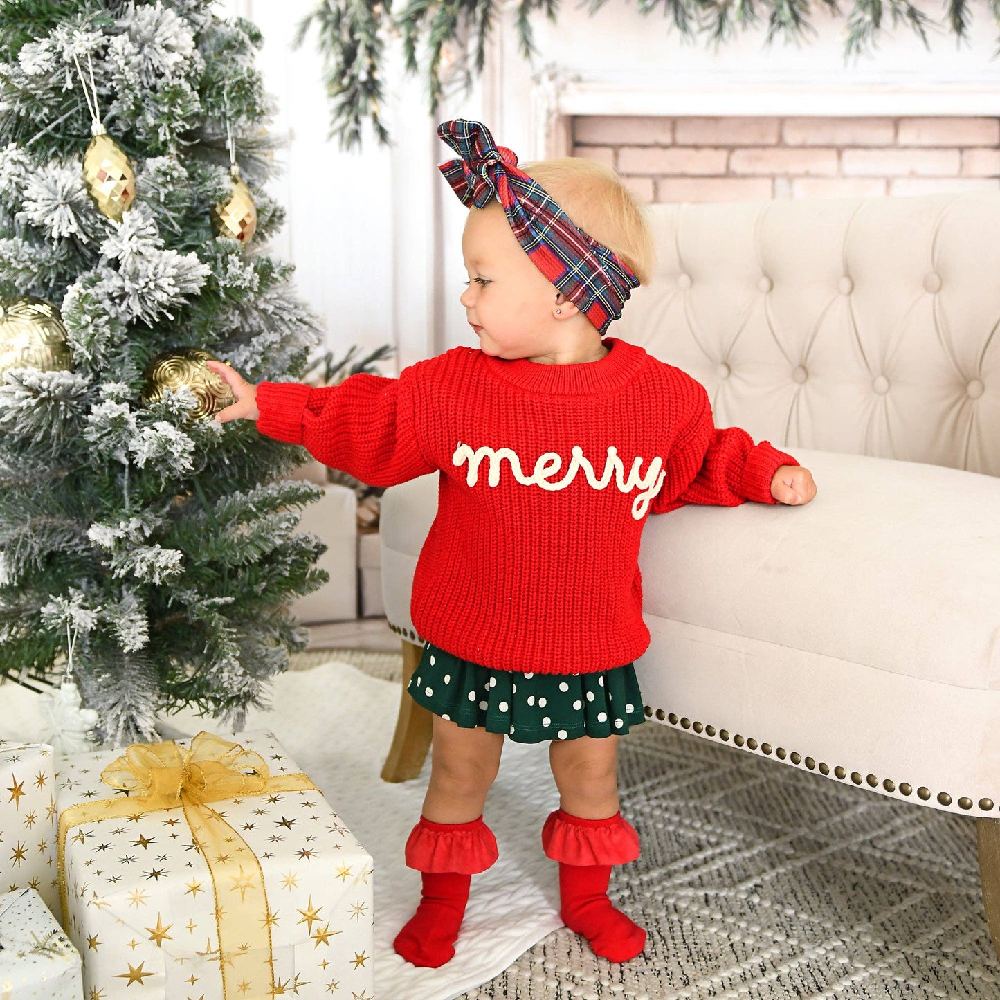 Red RUFFLE SOCKS
