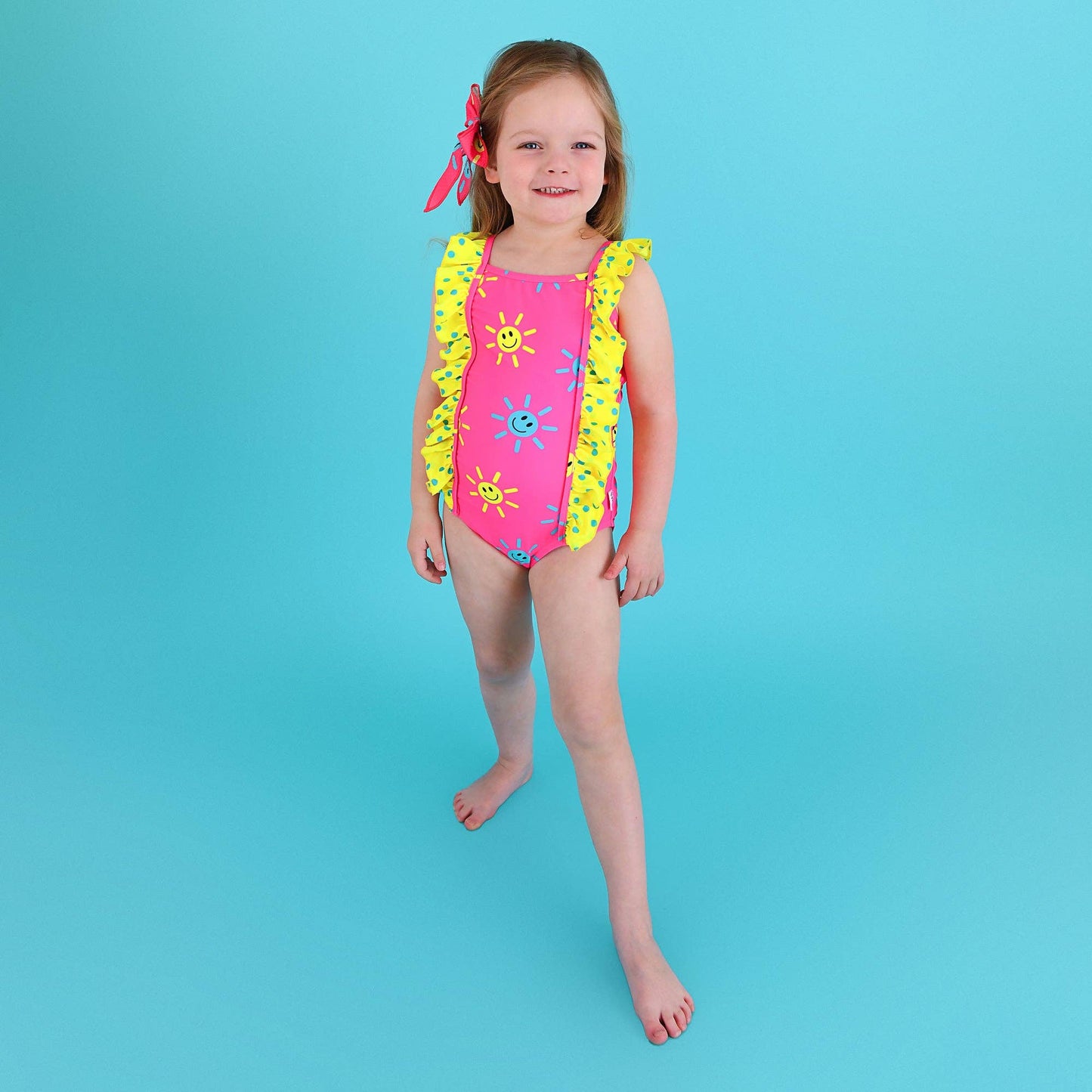 Brittany Smiley Face TANK ONE PIECE SWIMSUIT