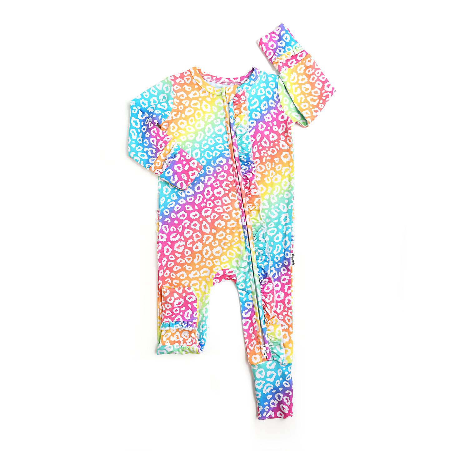 Summer Leopard RUFFLE ZIP
