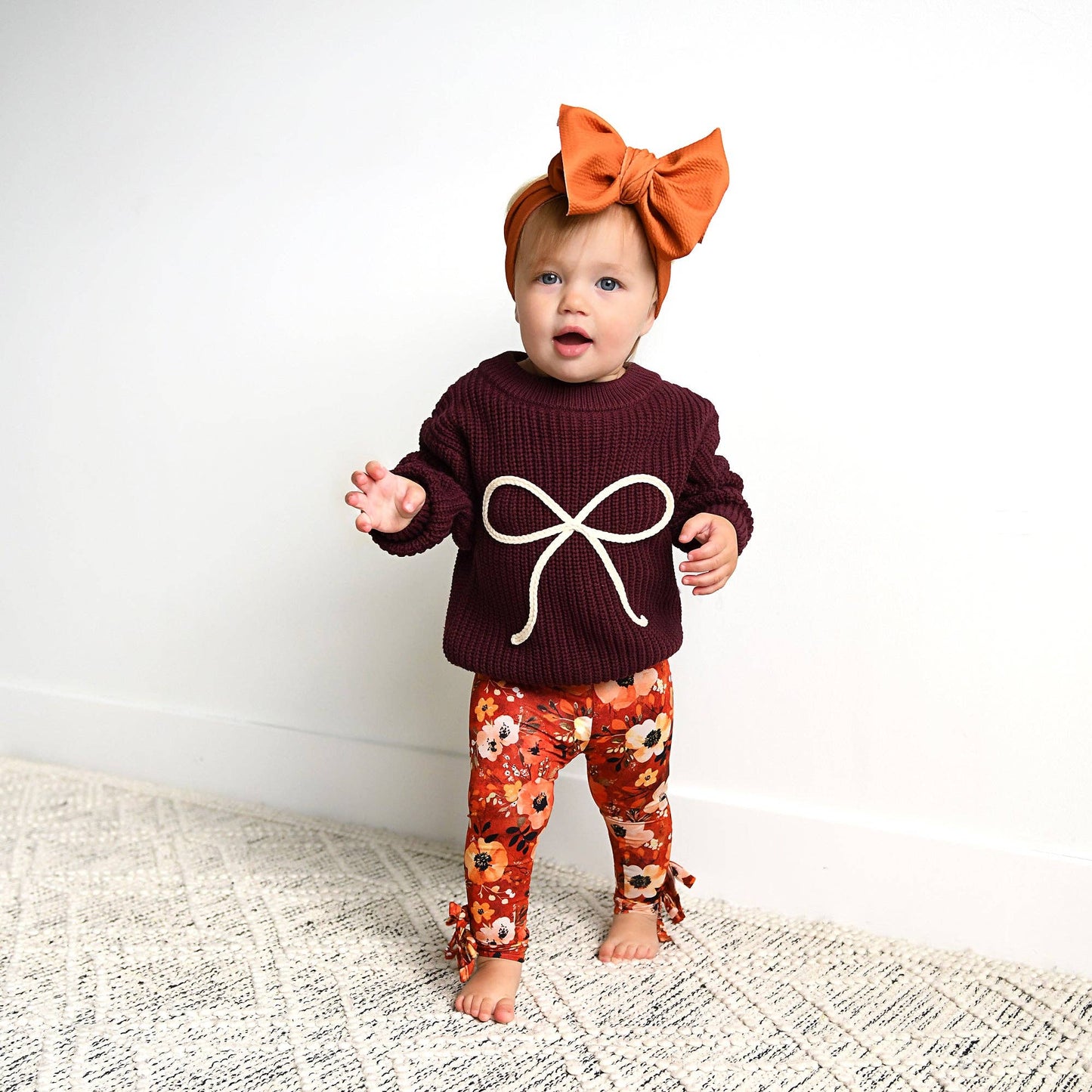 Maroon Bow SWEATER
