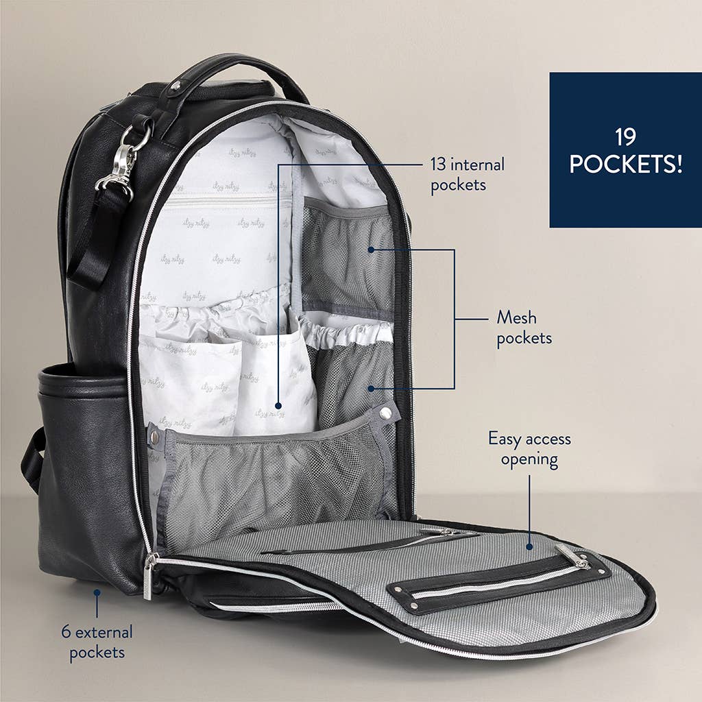 Itzy Ritzy Noir Boss Plus™ Backpack Diaper Bag