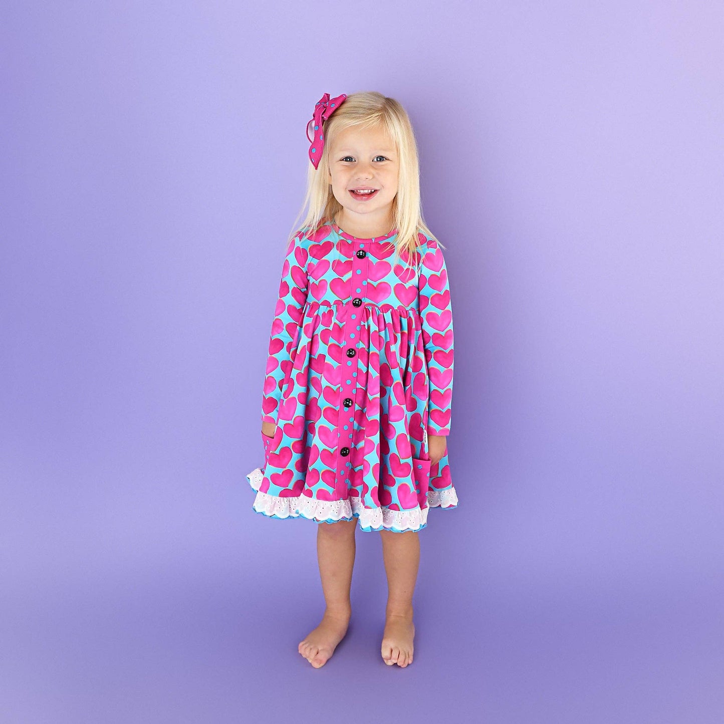 Cora Button Dress