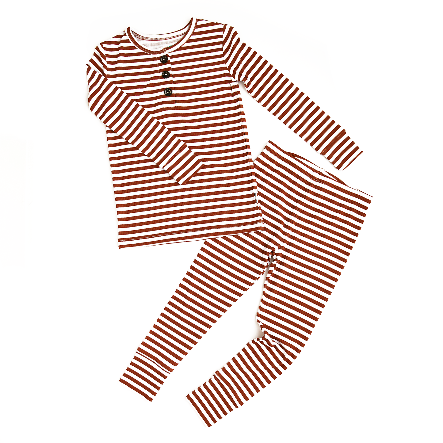 Chase Brown Ribbed TWO PIECE