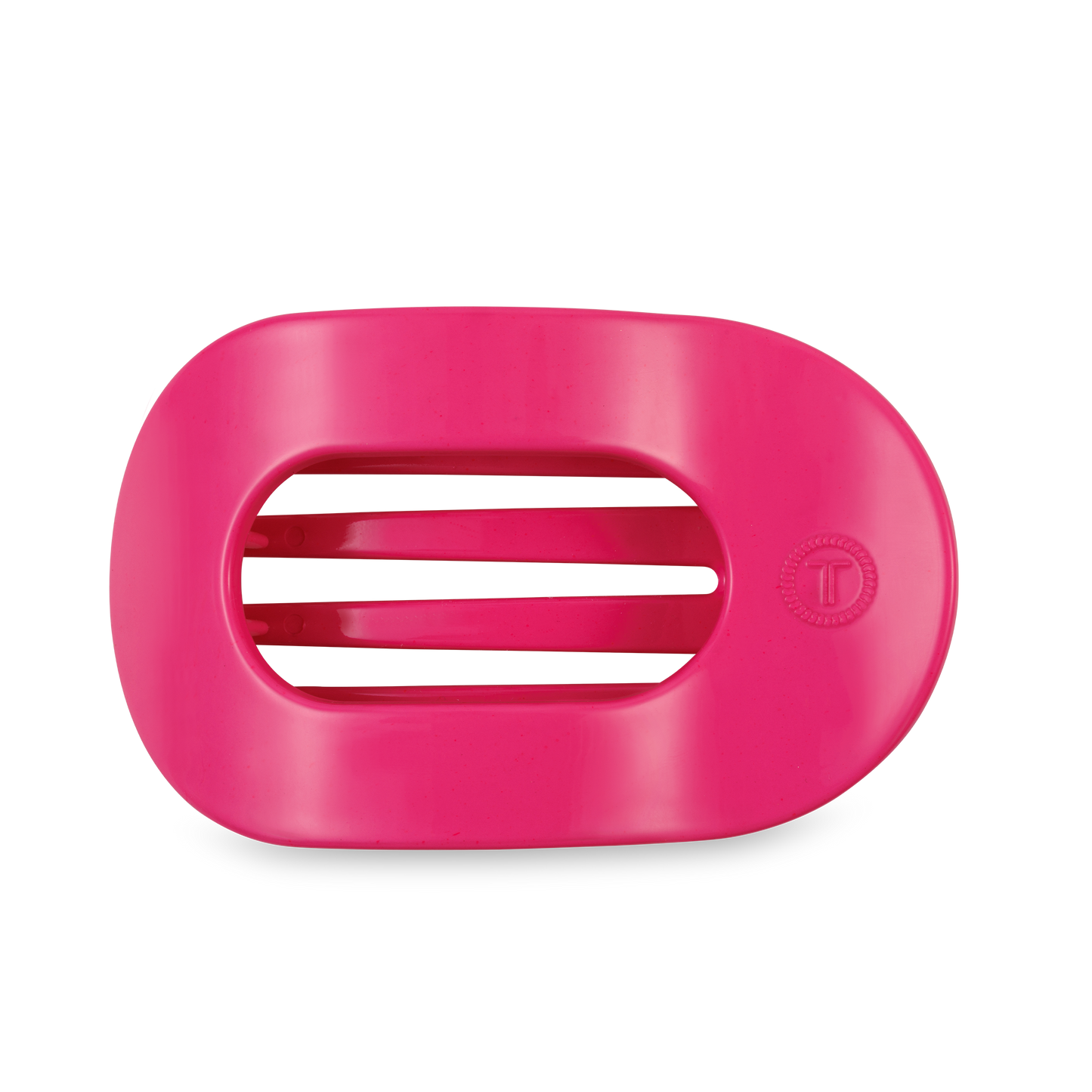 Teleties Flat Round Hair Clip Tropical Punch