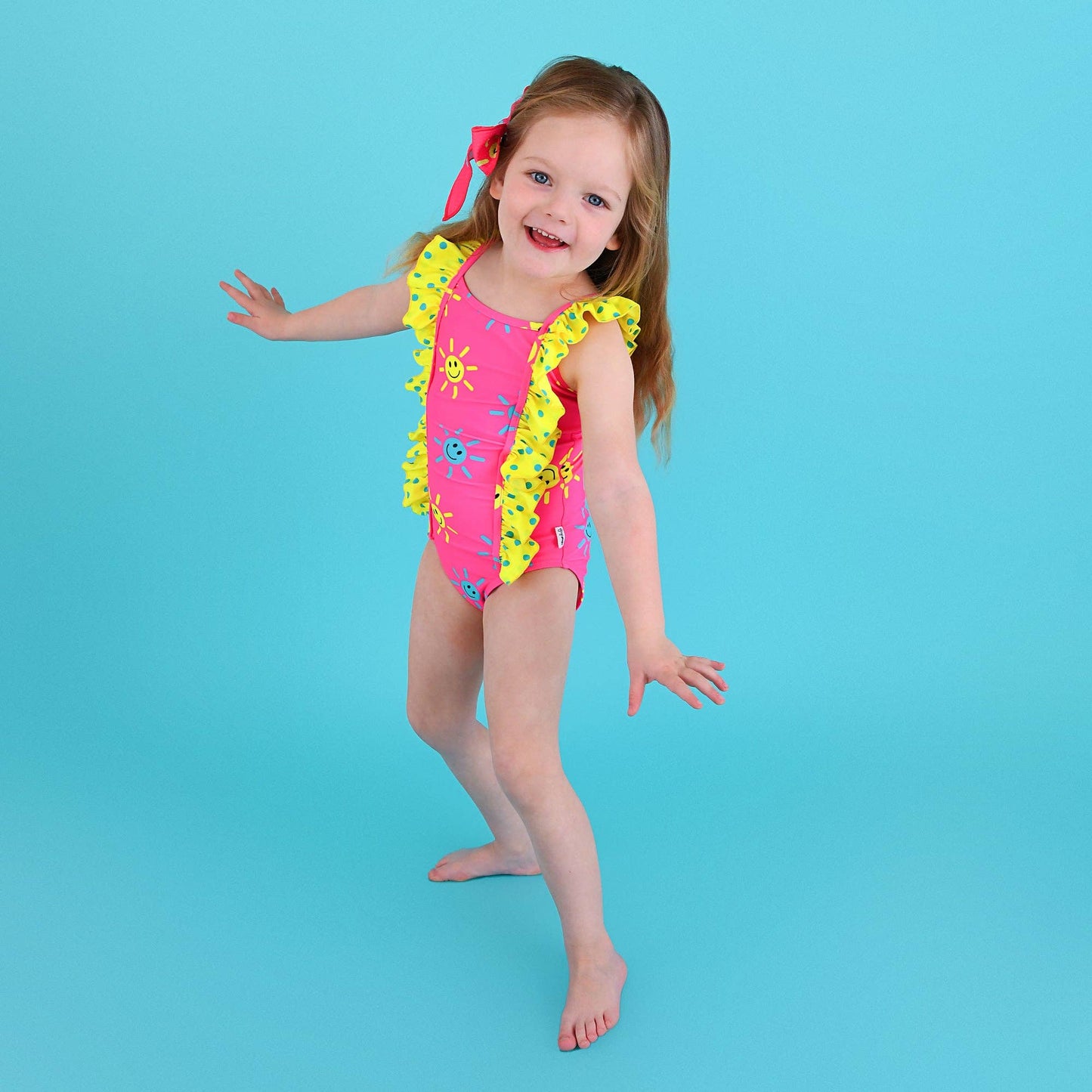 Brittany Smiley Face TANK ONE PIECE SWIMSUIT