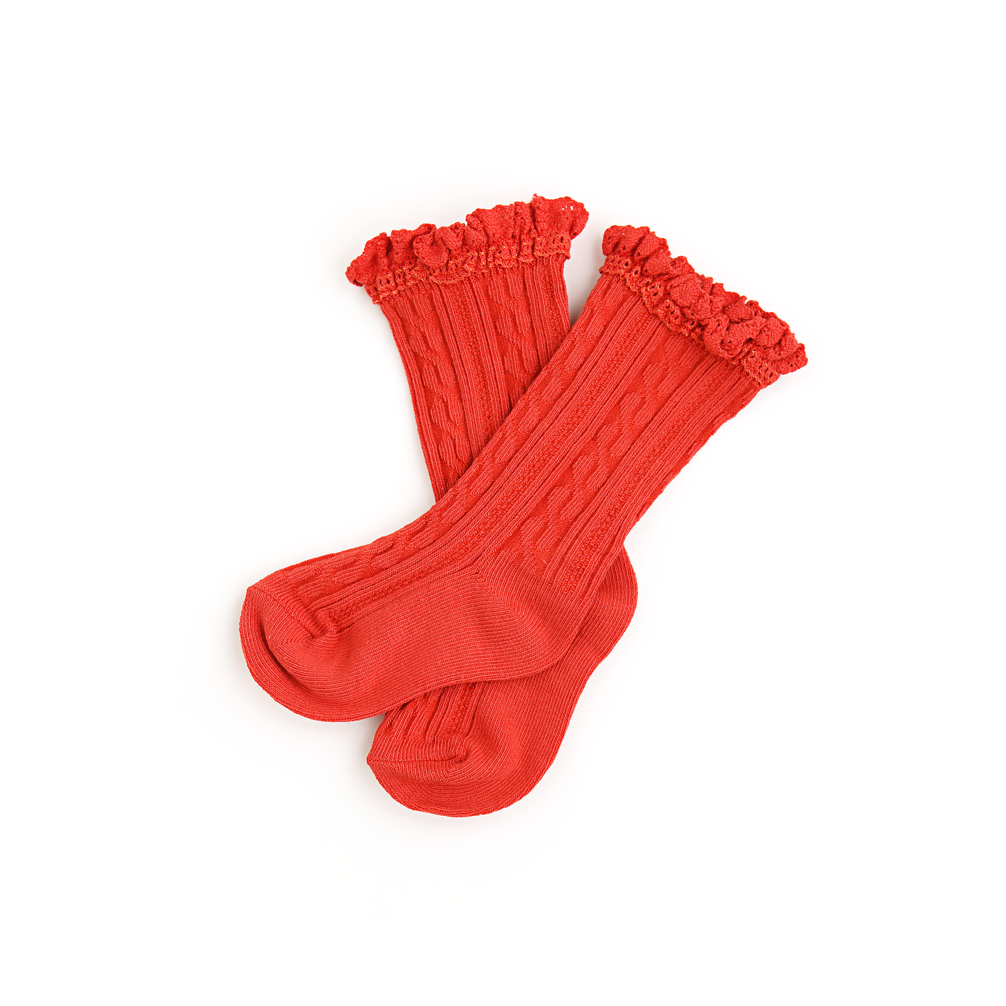 Cranberry LACE SOCKS