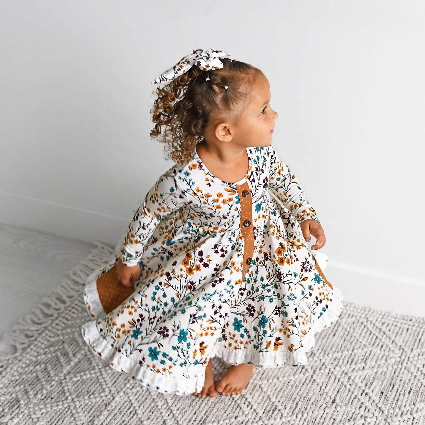 Maren Floral BUTTON DRESS