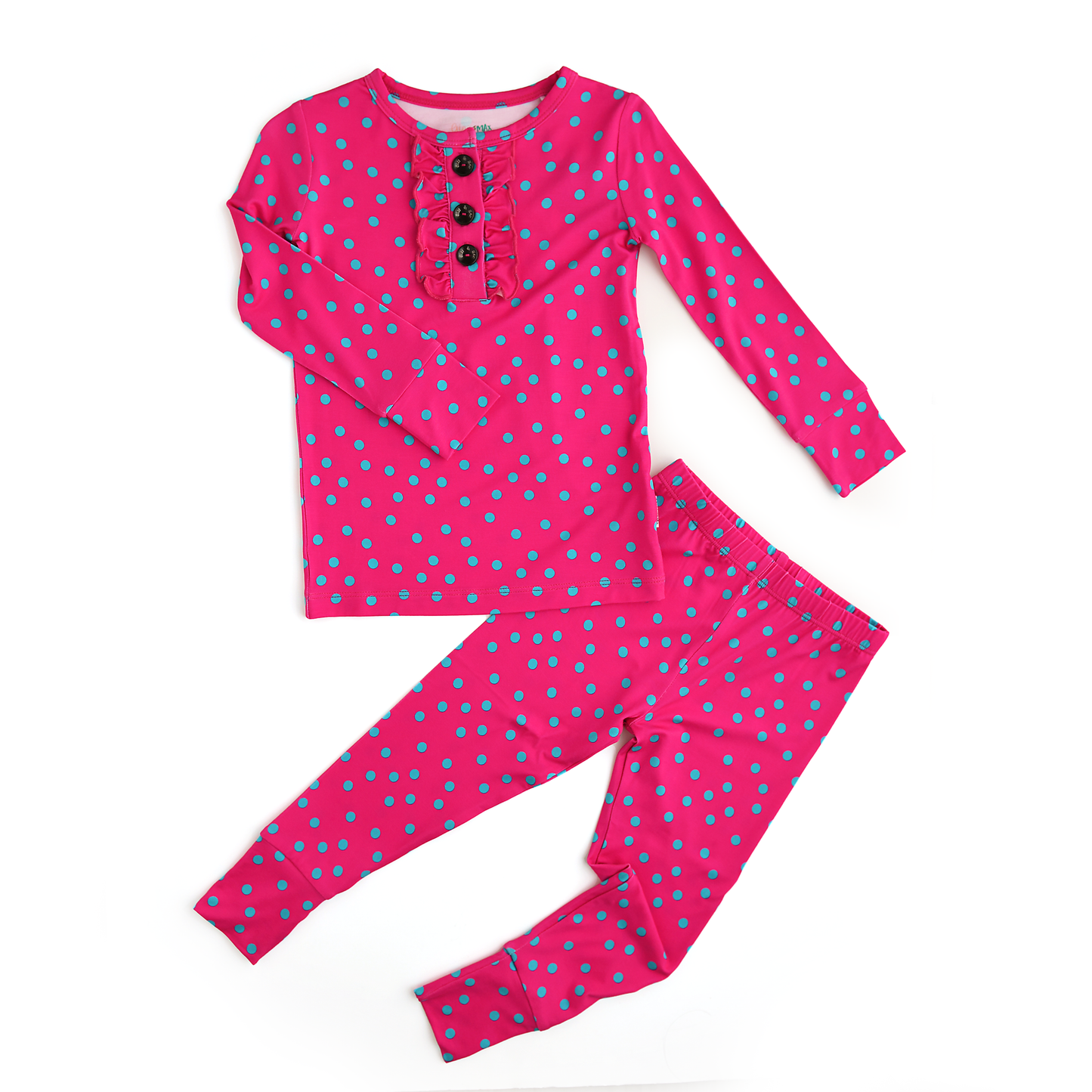 Evelyn Dot Ruffle Two Piece