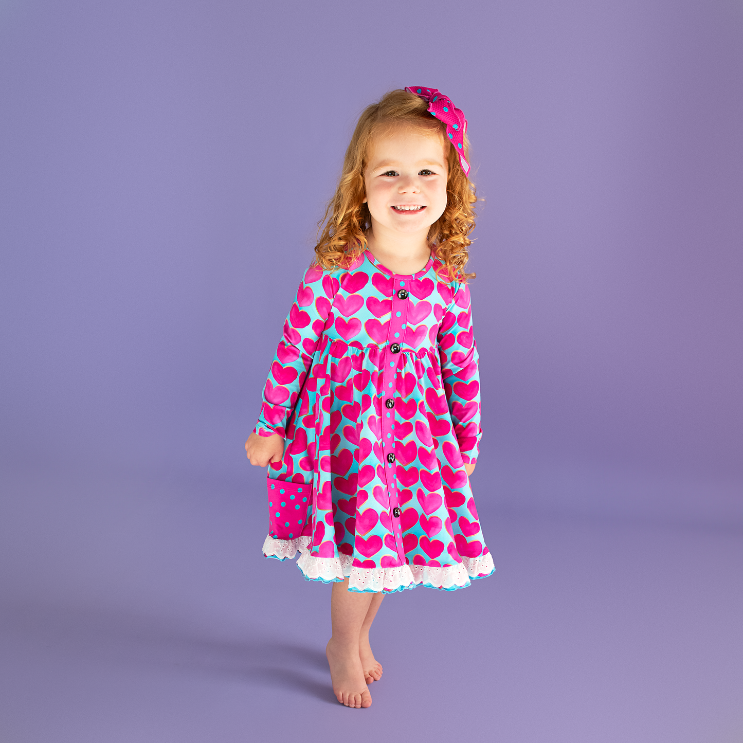 Cora Button Dress