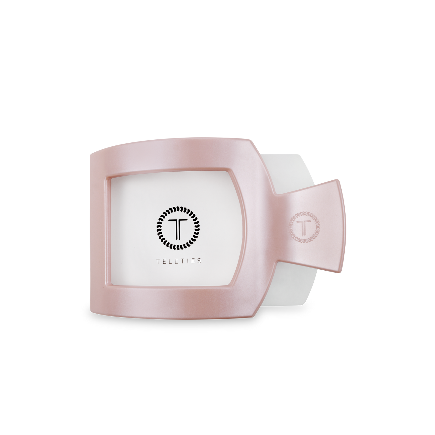 Teleties Square Clip Pearly Pink