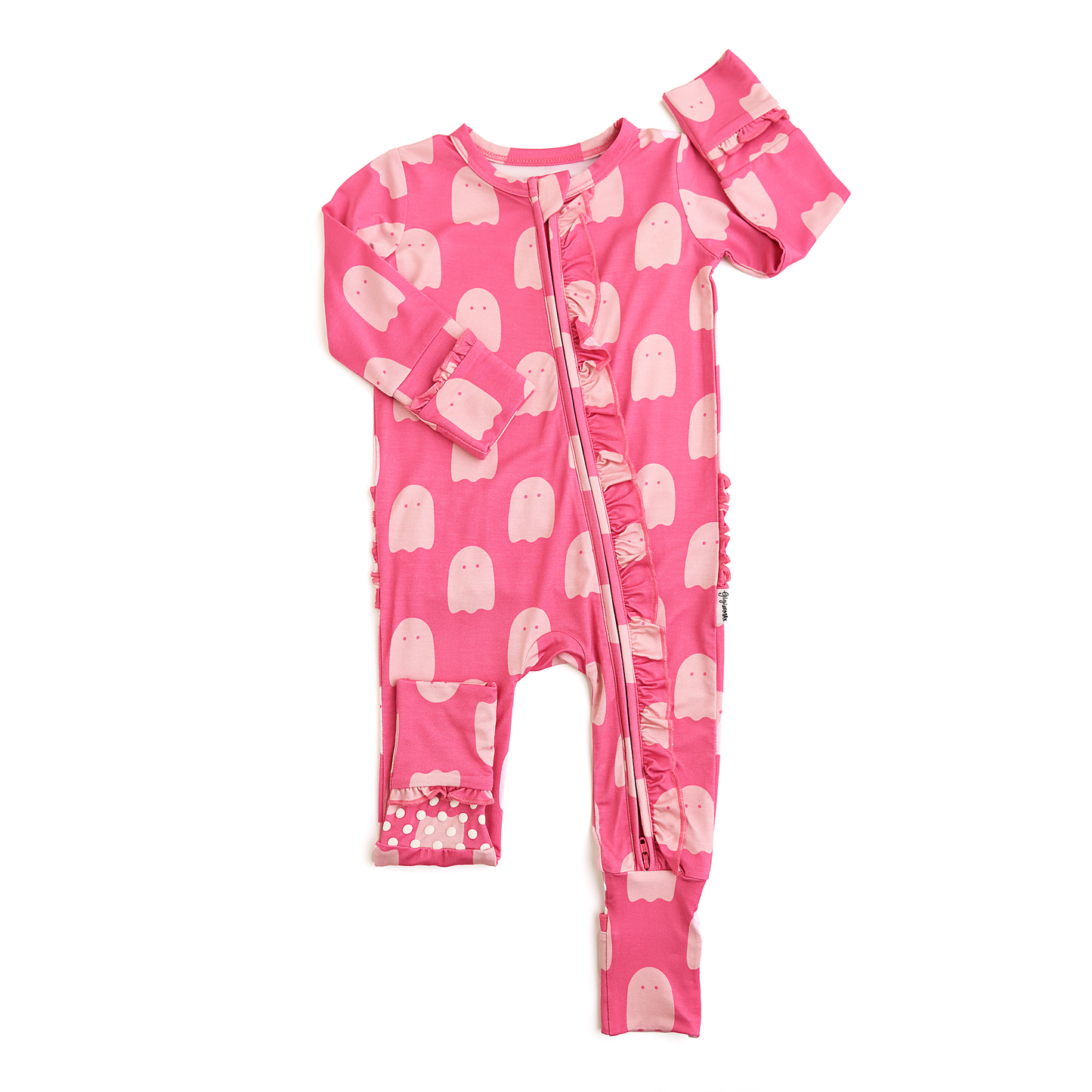 Draven Pink Ghost RUFFLE ZIP