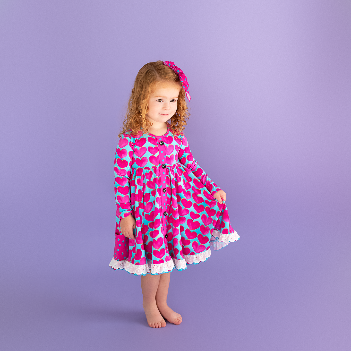 Cora Button Dress