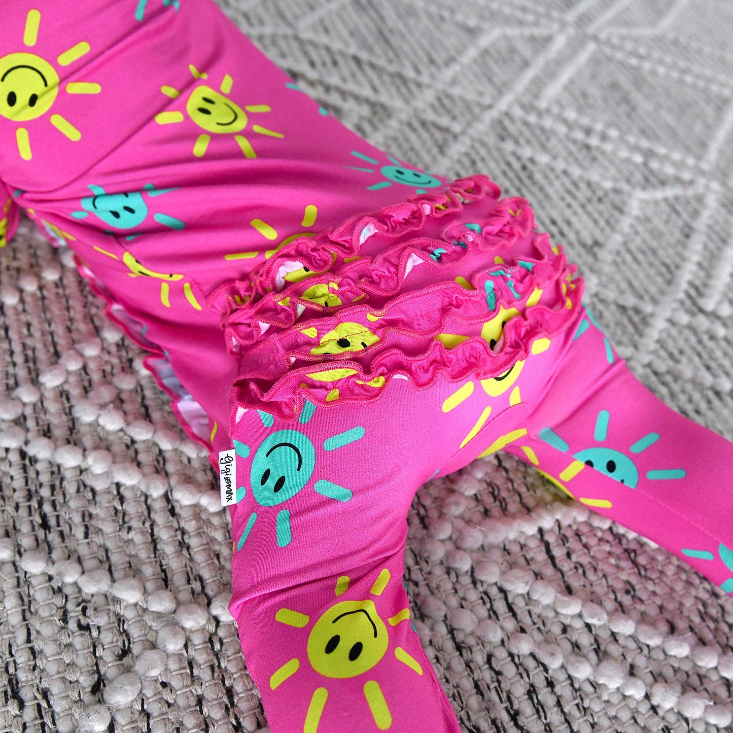 Brittany Smiley Face Ruffle Zip