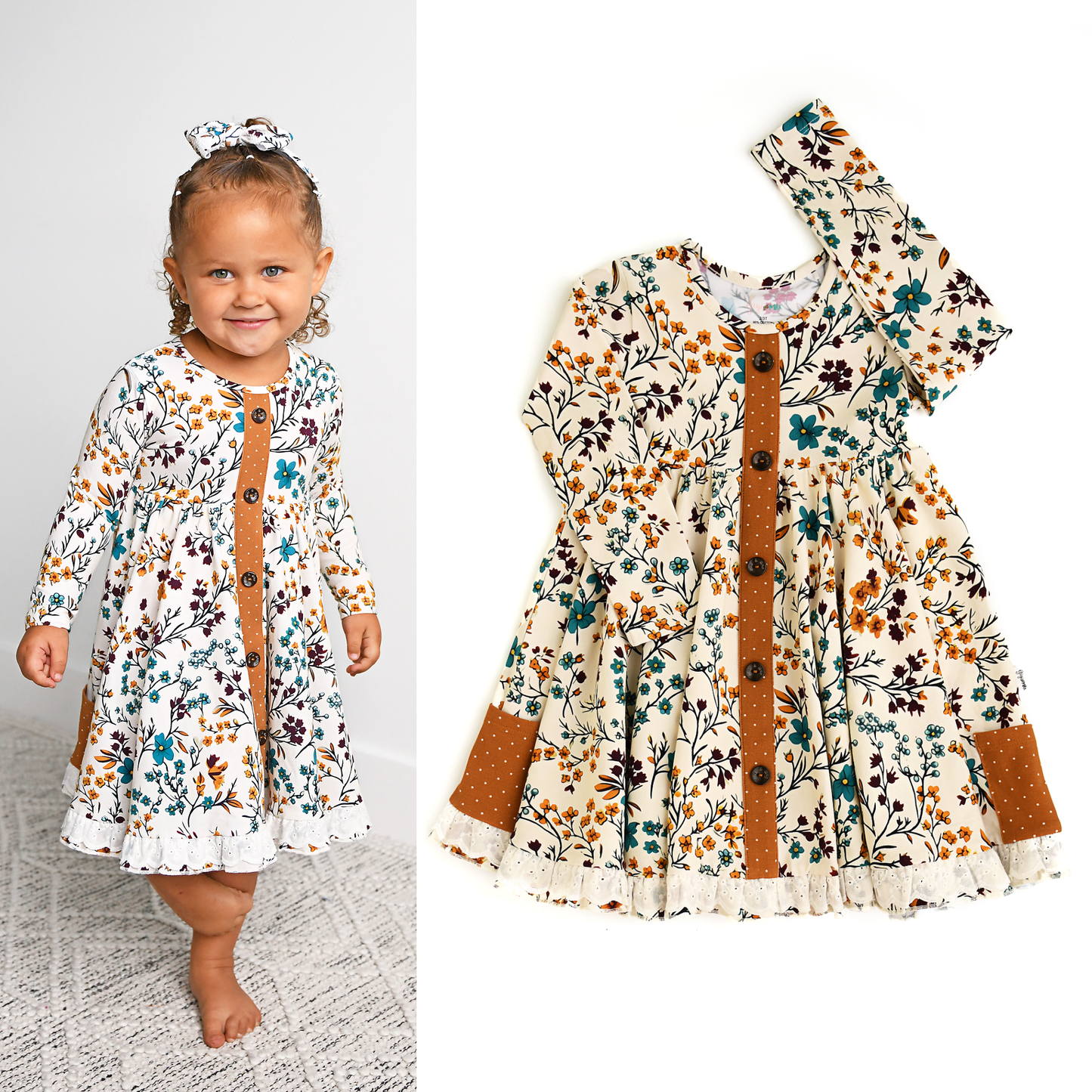 Maren Floral BUTTON DRESS