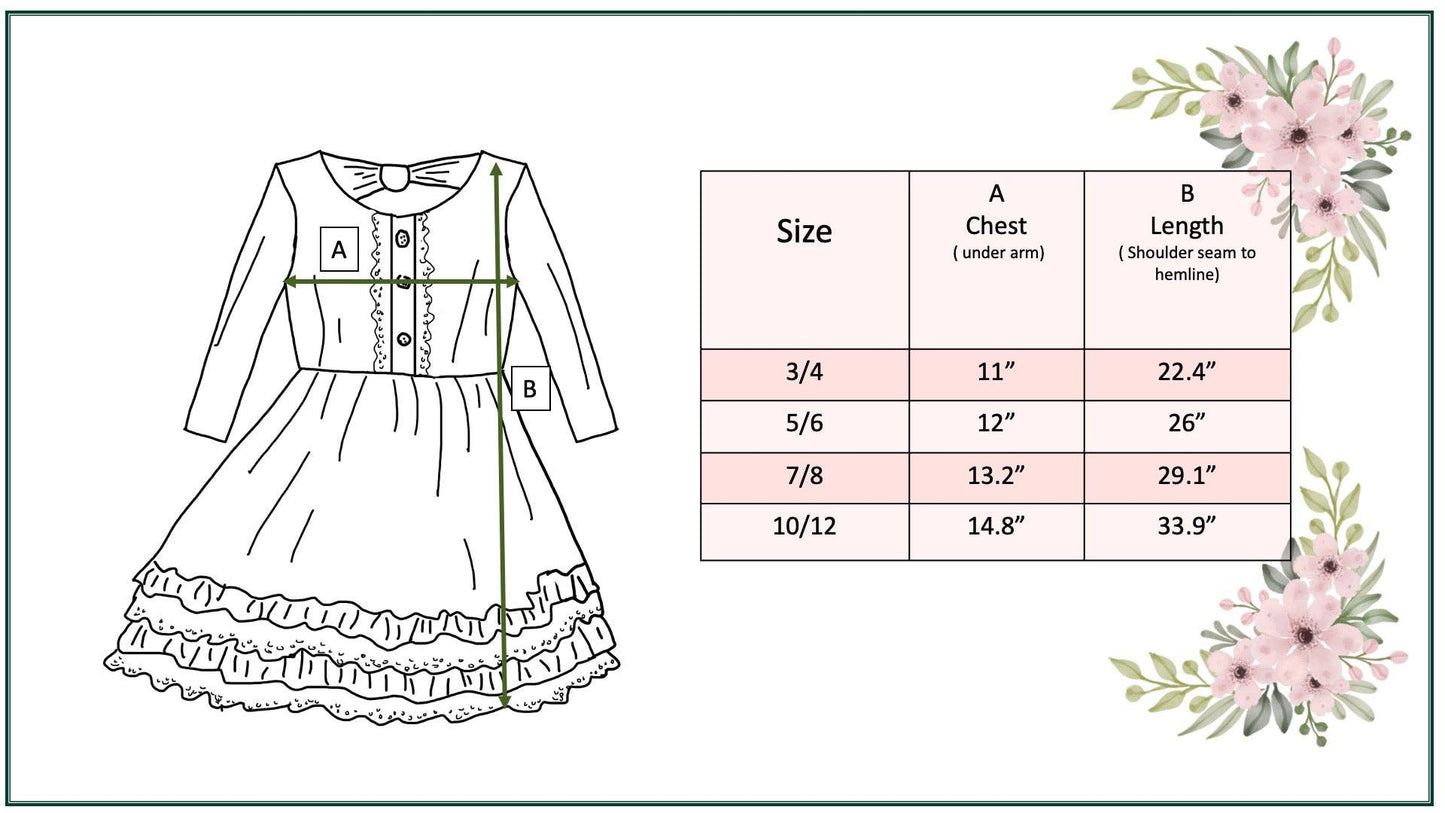 Plaid Lace Ruffle Dress