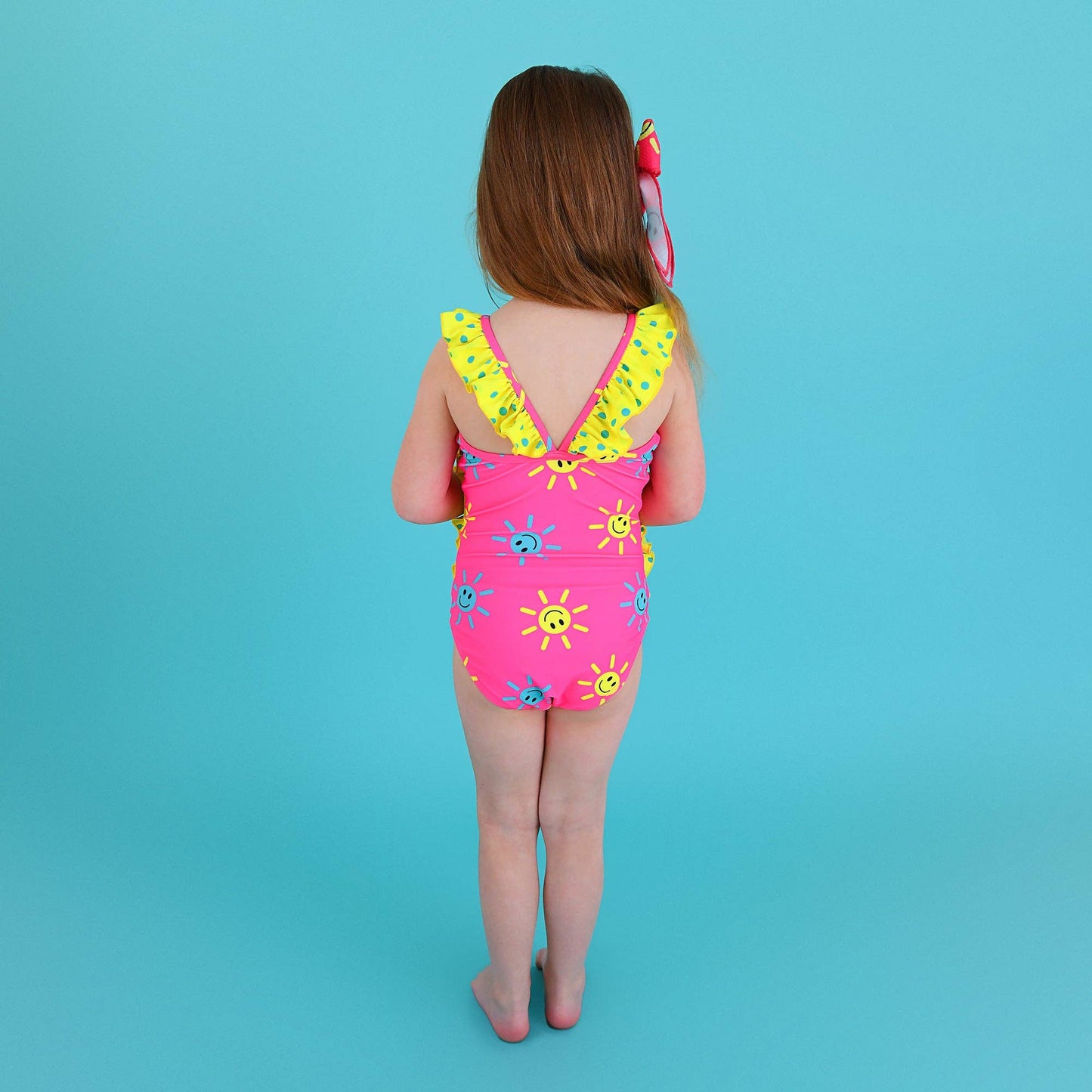 Brittany Smiley Face TANK ONE PIECE SWIMSUIT