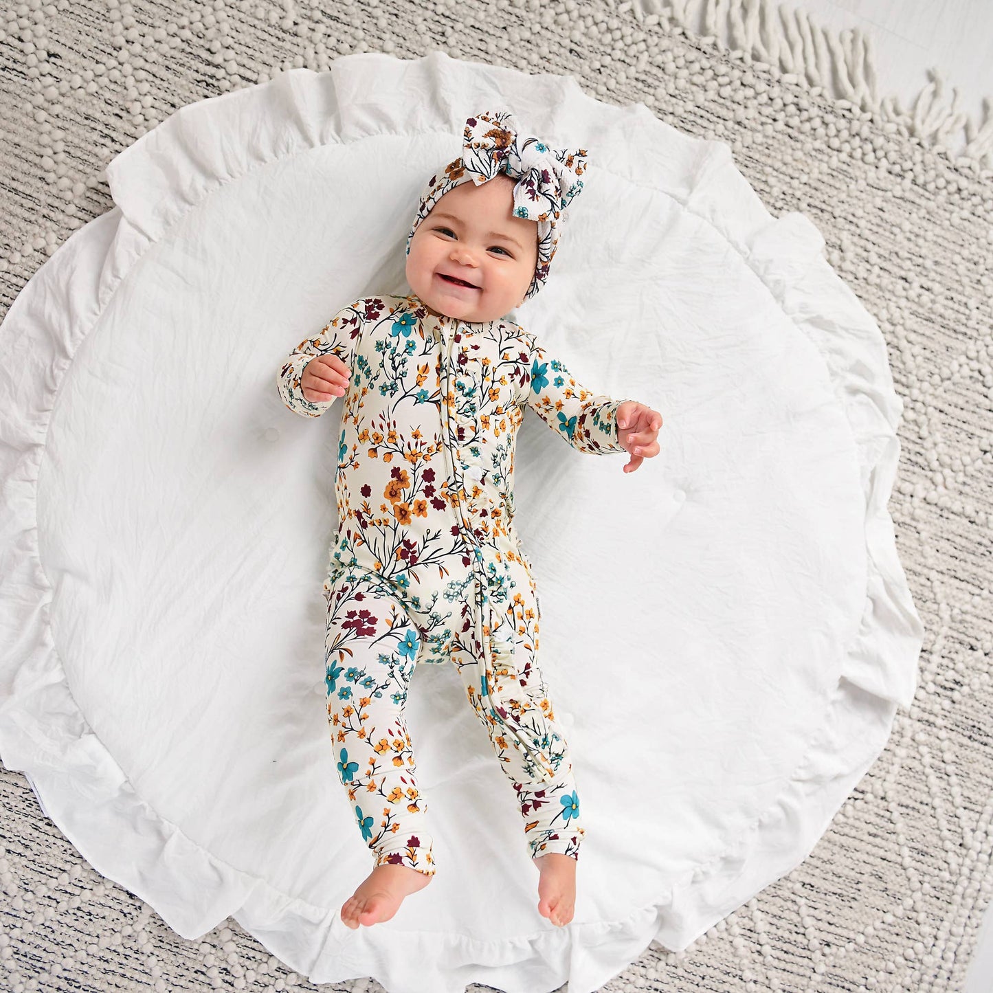 Maren Floral RUFFLE ZIP