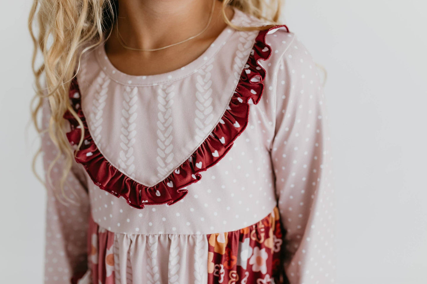 Floral Bell Bottom Ruffle Pant Set