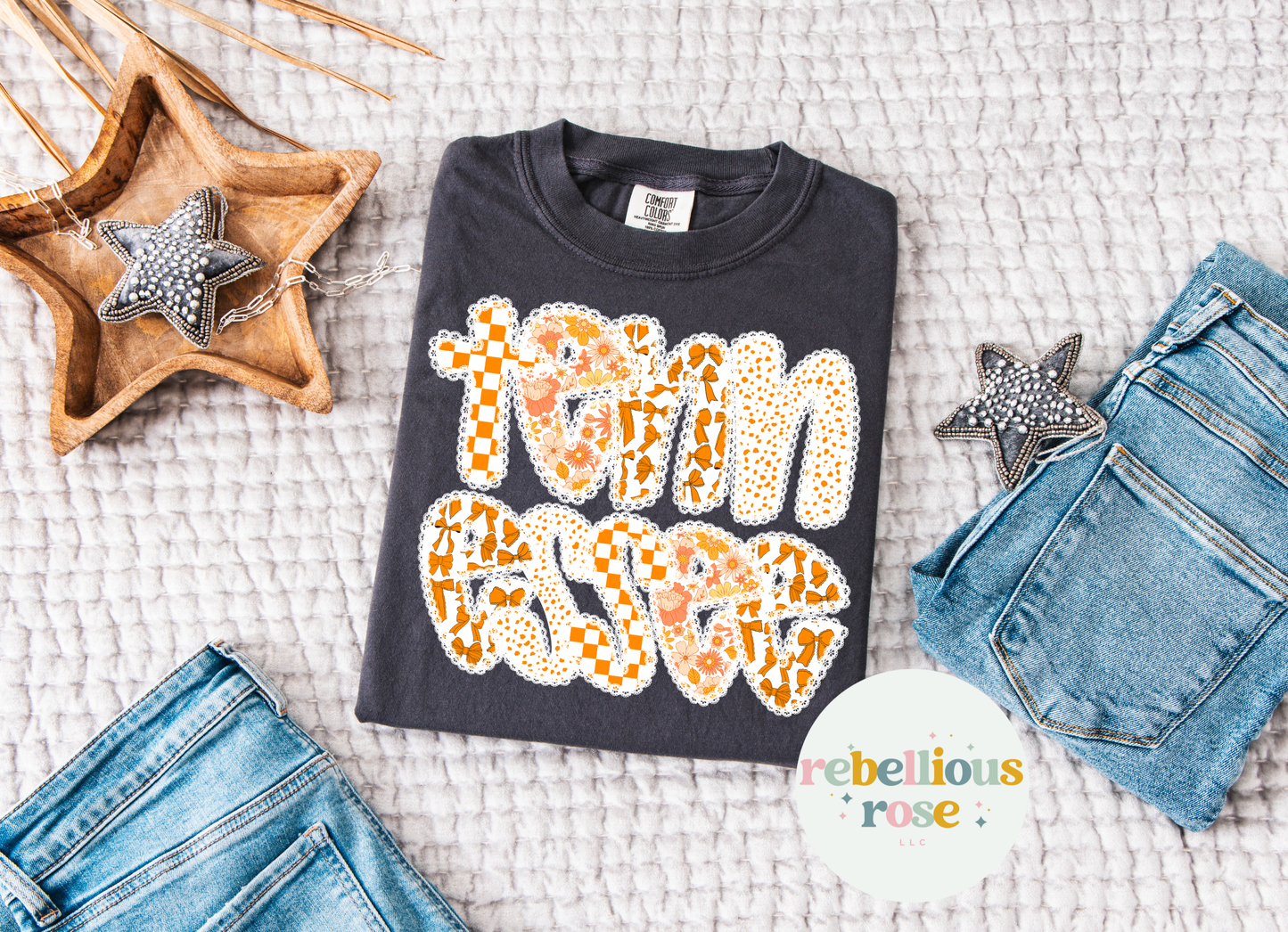 Orange Lace Tennessee Tee