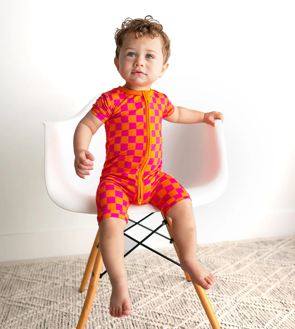 Eric Orange Shorty Zip