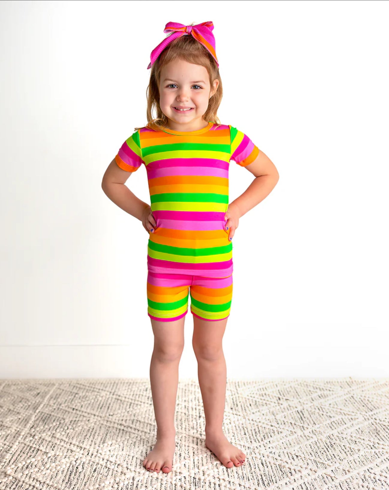 Stephanie Stripe Two Piece Shorts