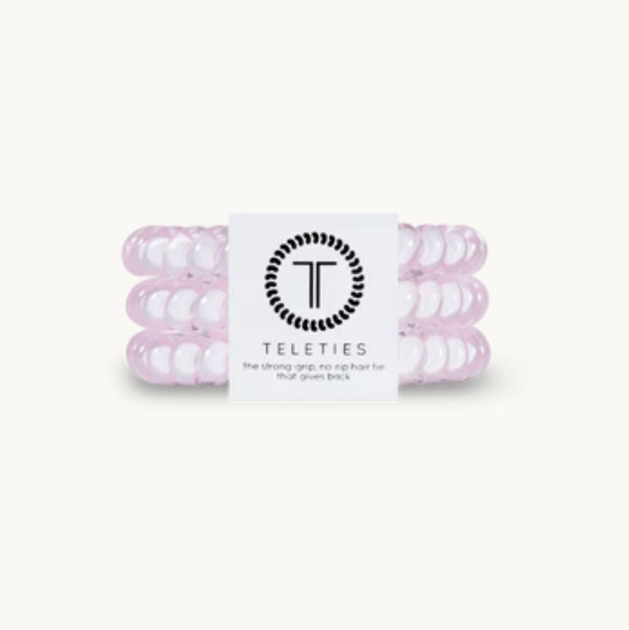 Teleties Rose Water Pink Hair Ties