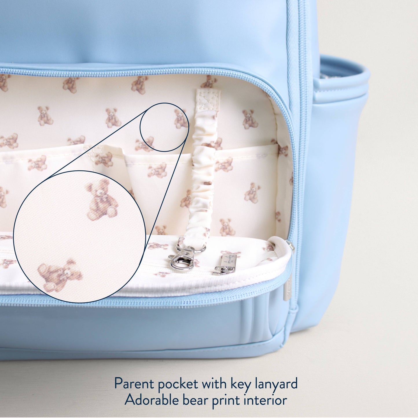 Teddy Blue Boss Plus™ Backpack Diaper Bag