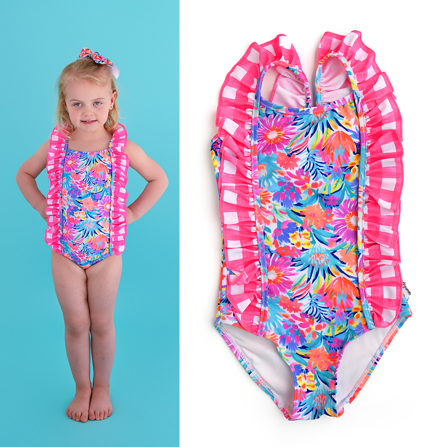 Megan Floral TANK ONE PIECE SWIMSUIT