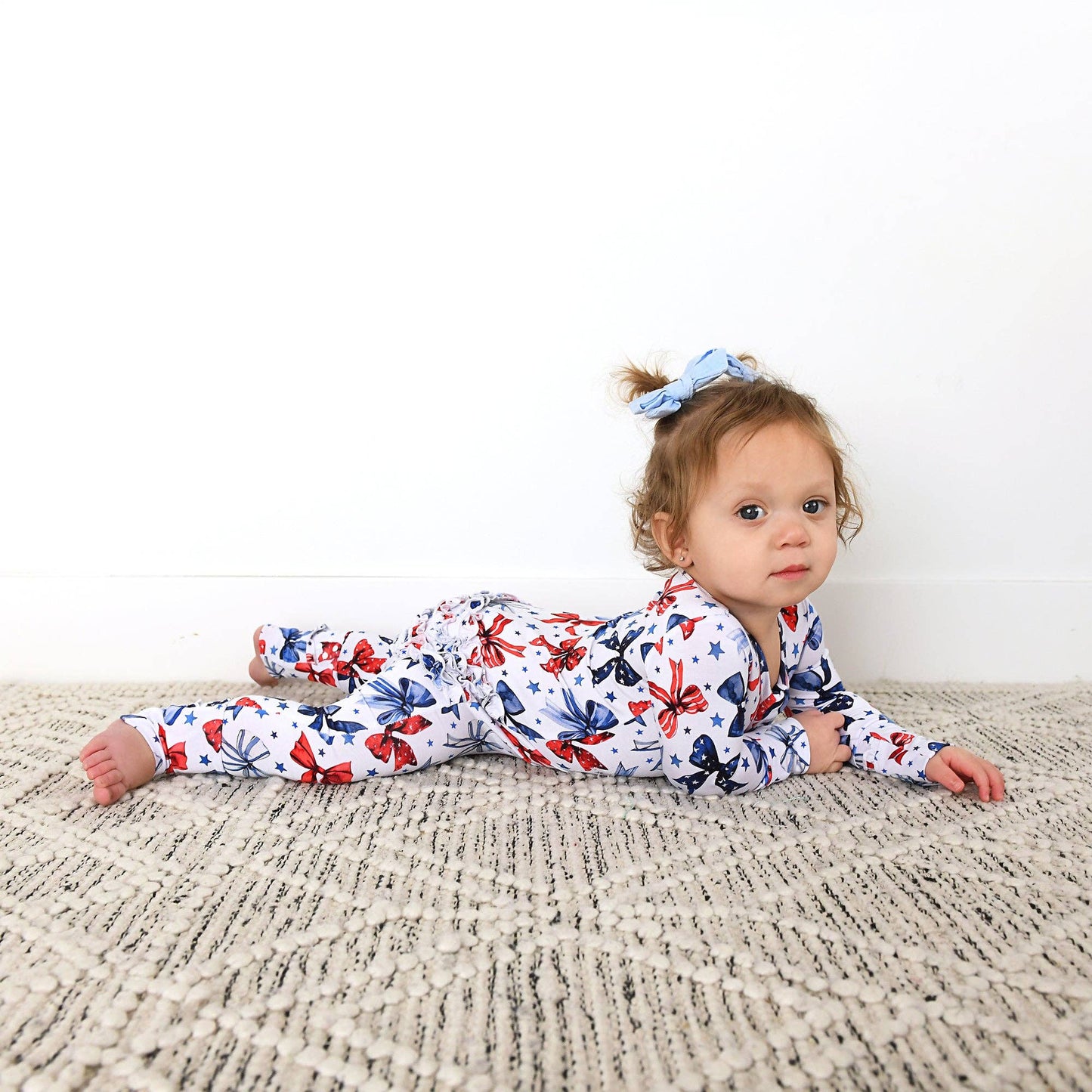 Eleanor Bows Ruffle Zip