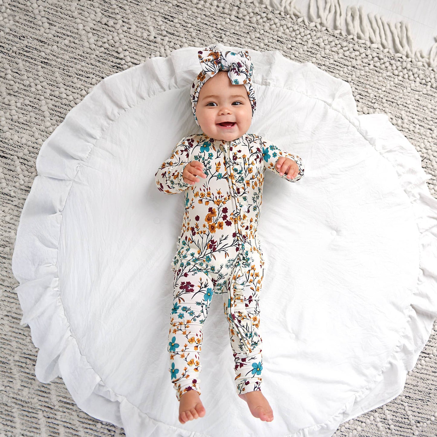 Maren Floral RUFFLE ZIP