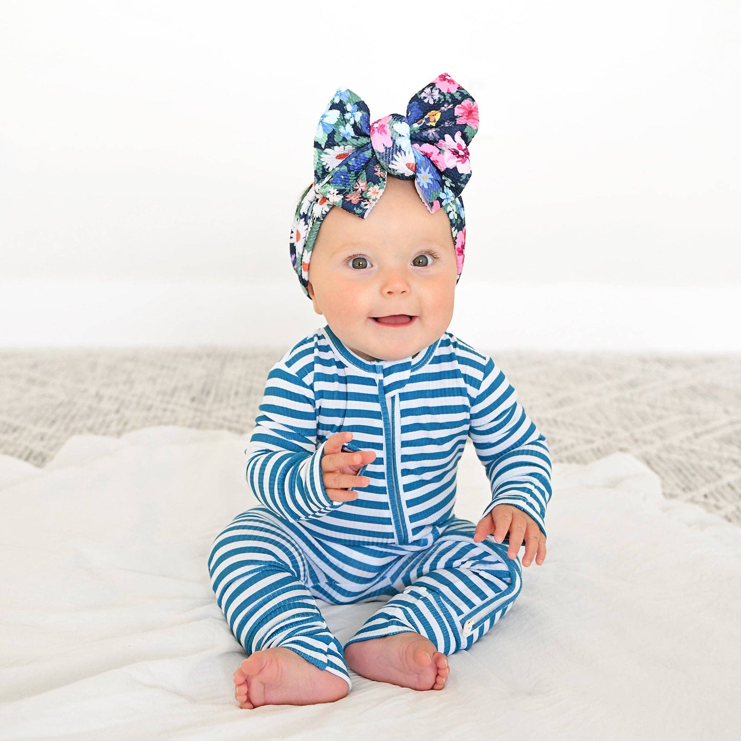 Cooper Blue Ribbed ZIP