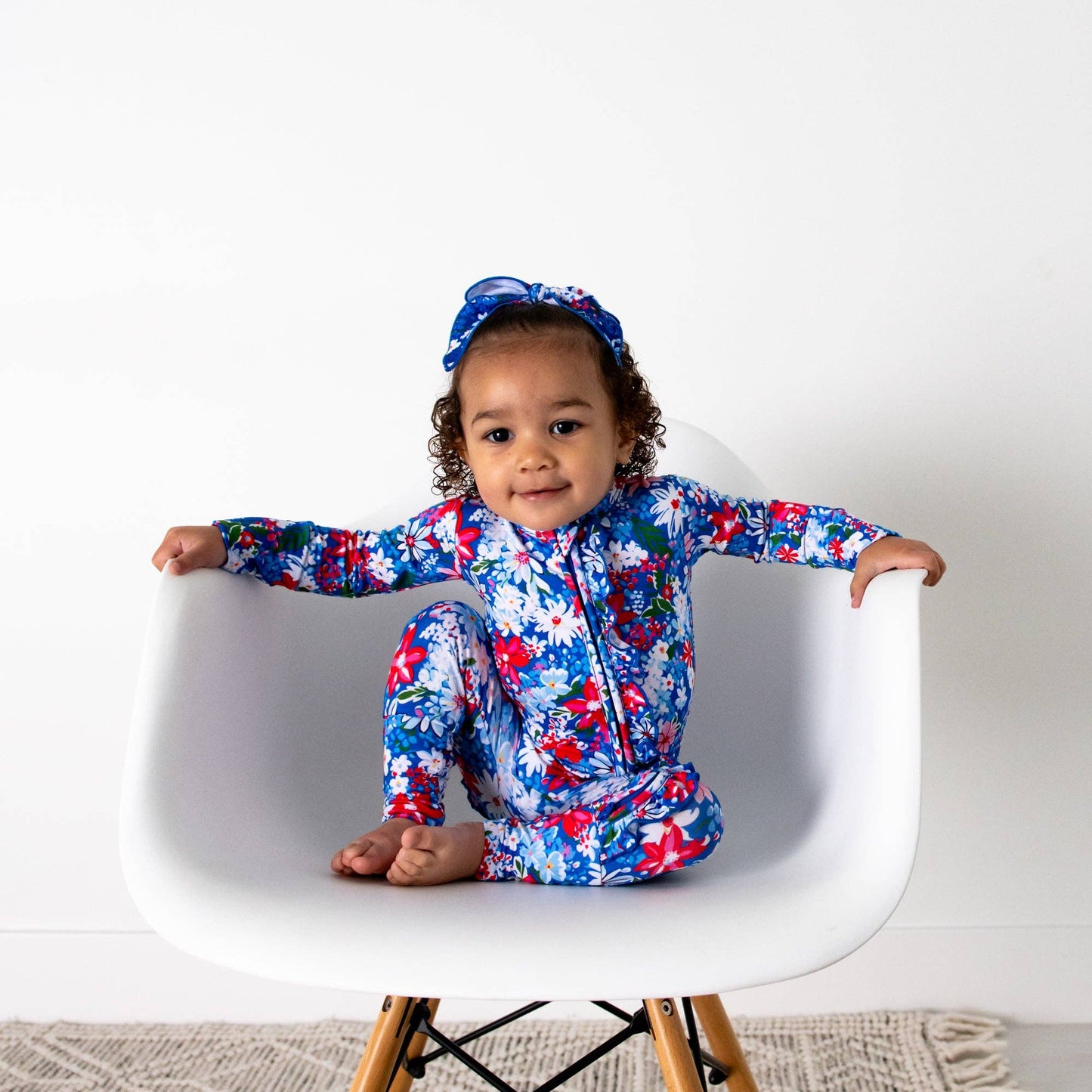 Presley Floral Ruffle Zip