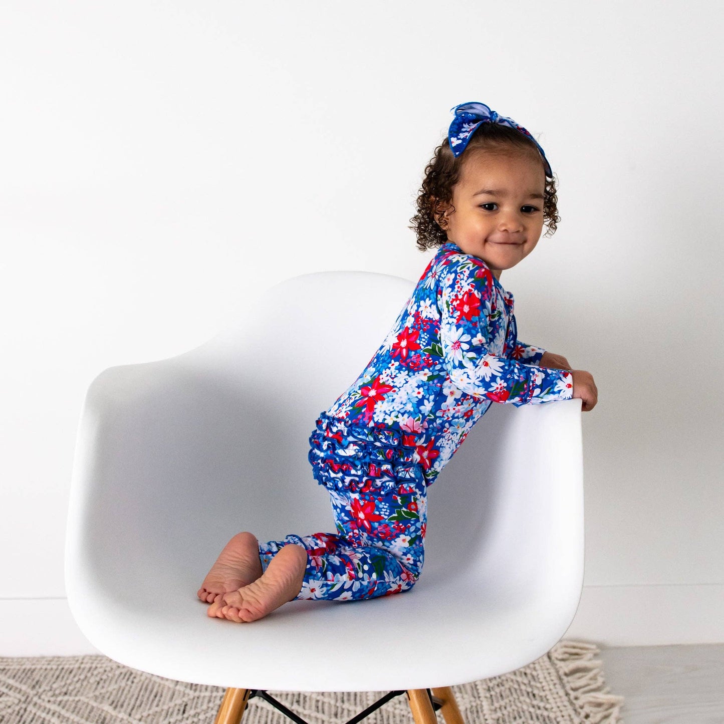 Presley Floral Ruffle Zip