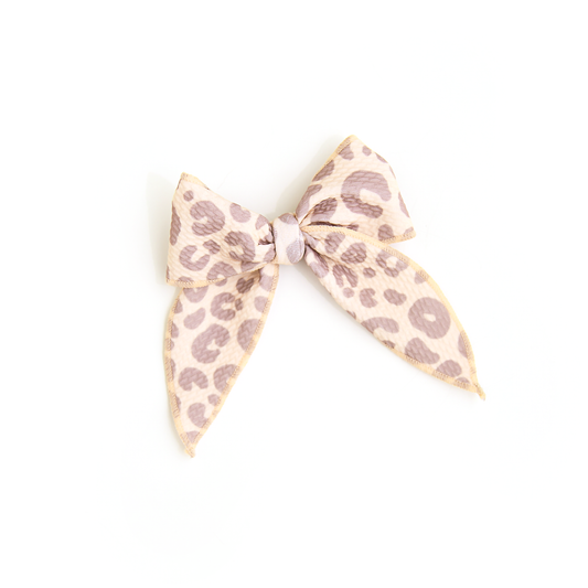Amari Leopard CLIP BOW