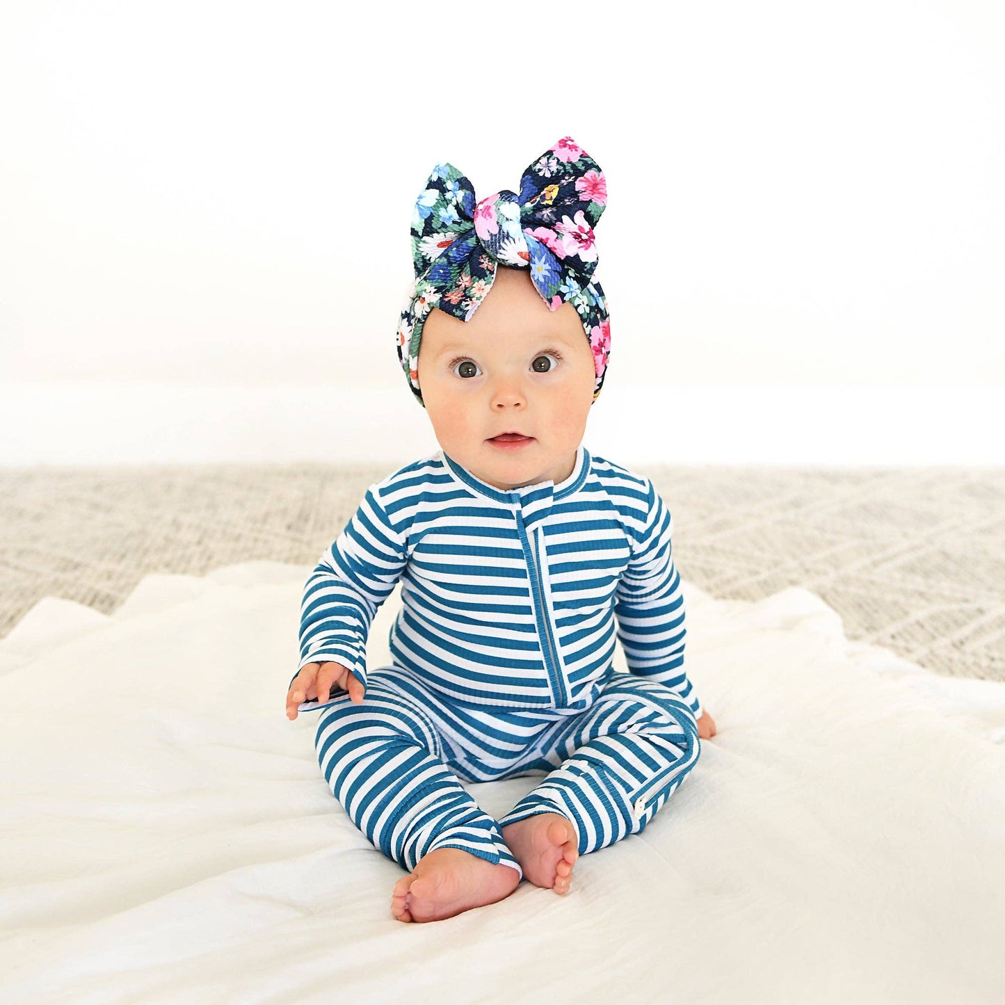 Cooper Blue Ribbed ZIP