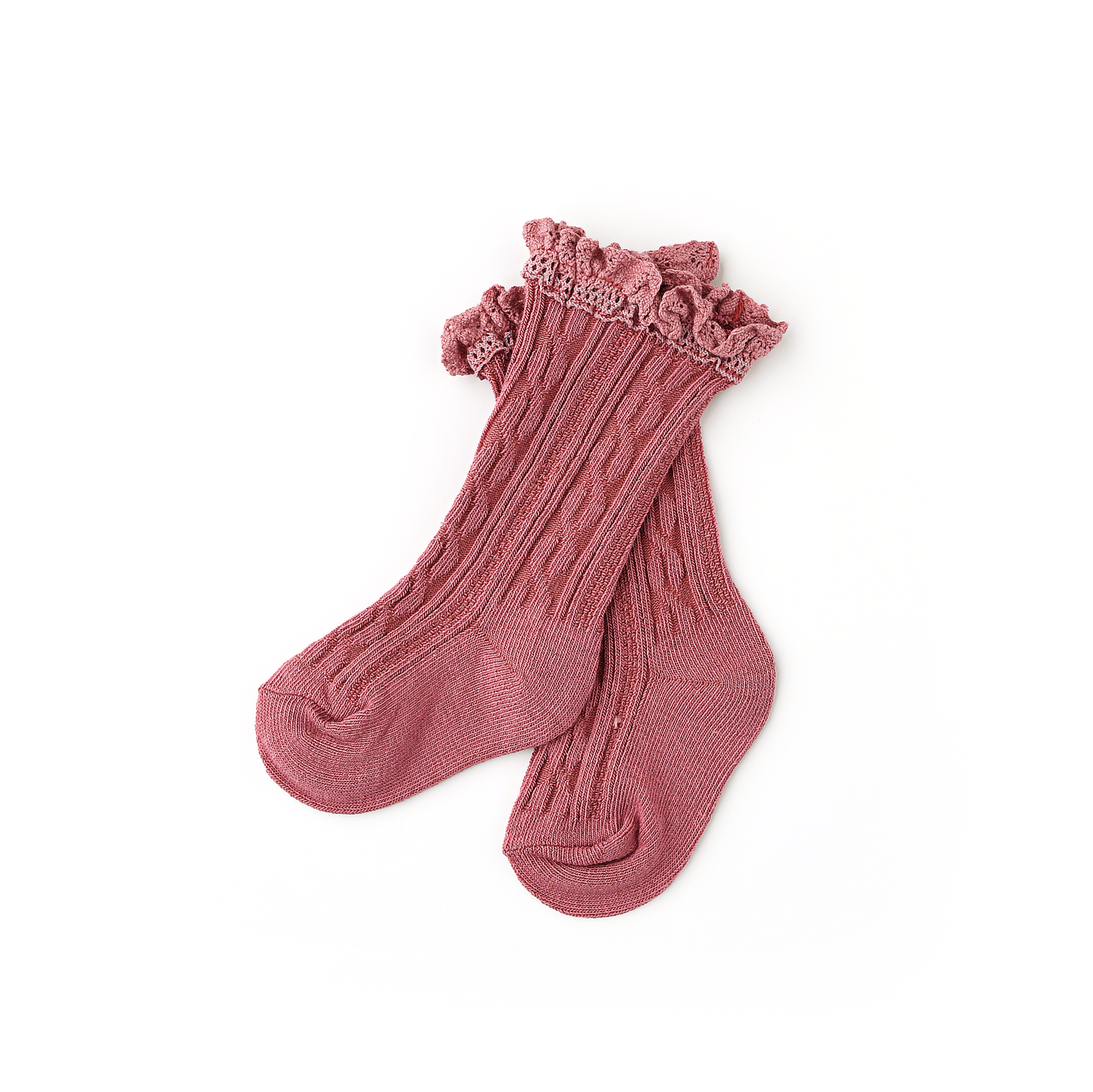 Mauve Lace Socks