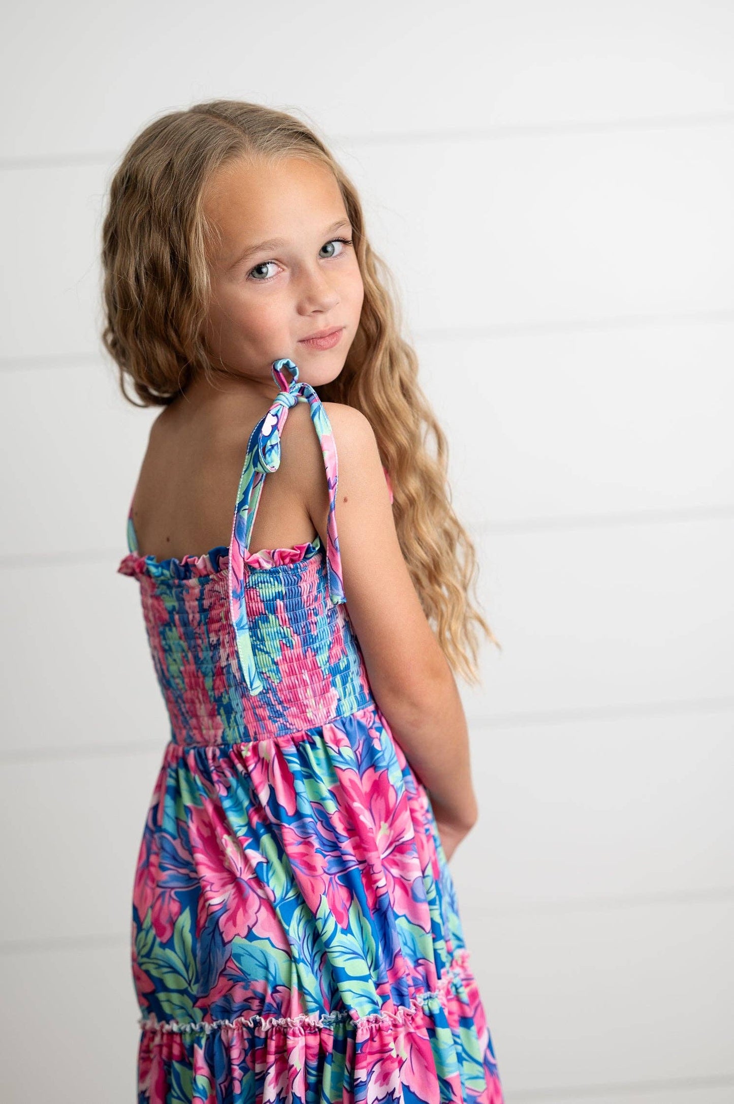 Girls Tiered Maxi Dress