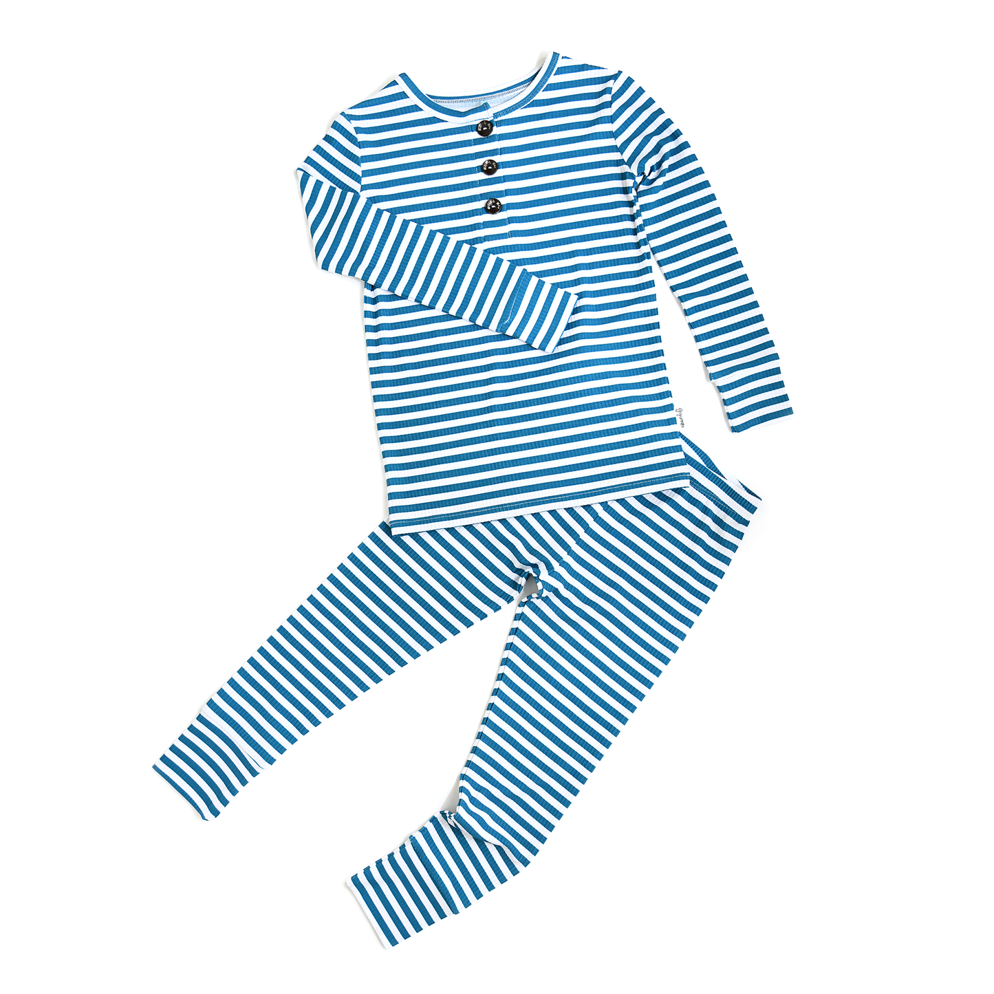 Cooper Blue Ribbed TWO PIECE