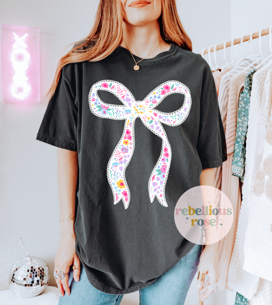 Floral Coquette Tee