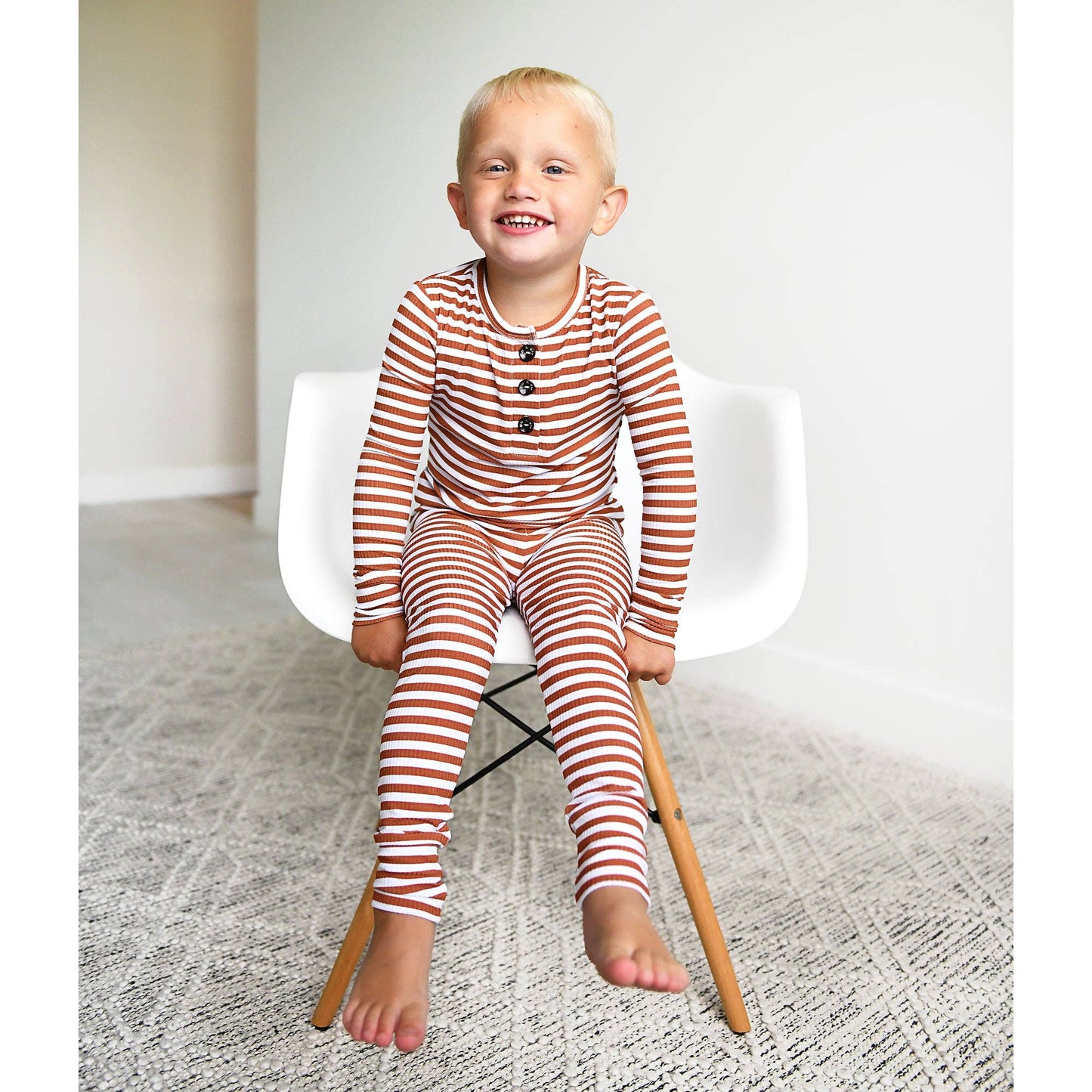 Chase Brown Ribbed TWO PIECE
