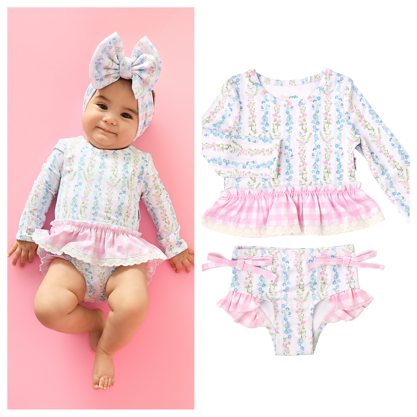 Annie RASH GUARD TWO PIECE SWIM SET
