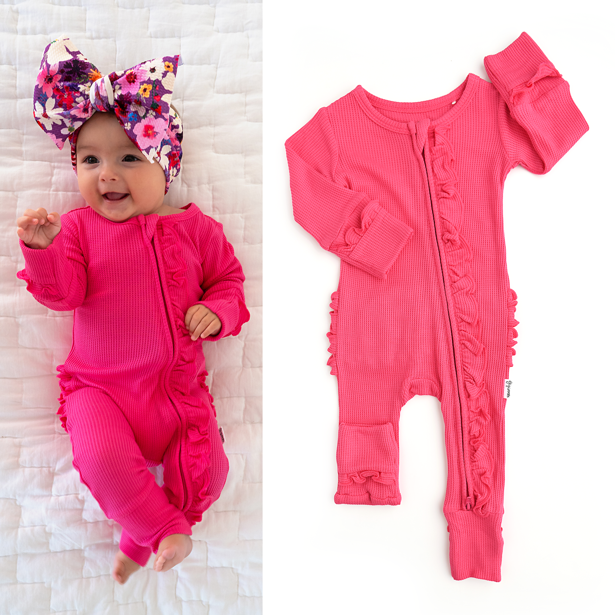 Sassy Raspberry Raspberry Ruffle Zip – Sweet & Sassy Boutique