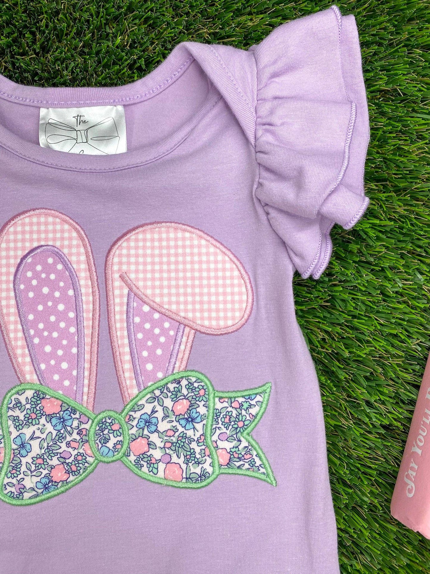 Purple Bunny Infant Romper