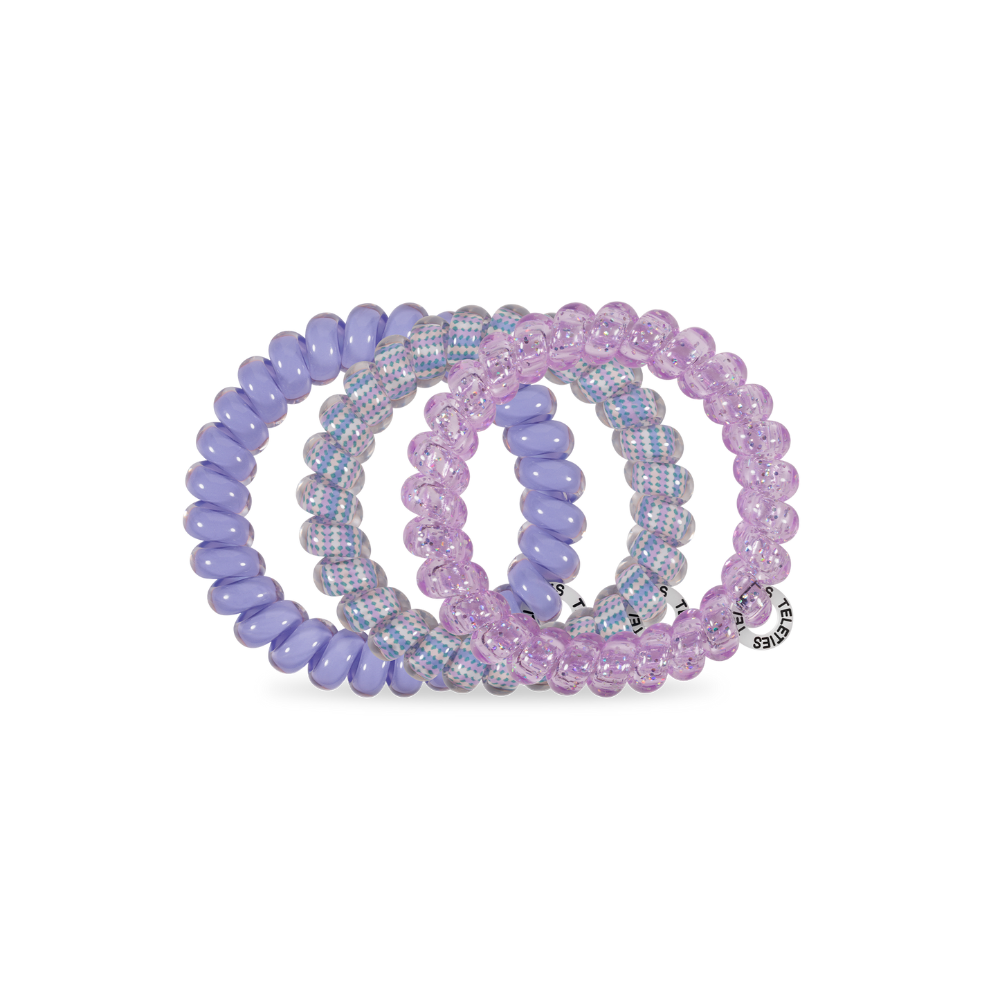 Spiral Hair Coils in Lavender Mist