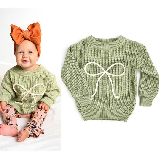 Green Bow SWEATER