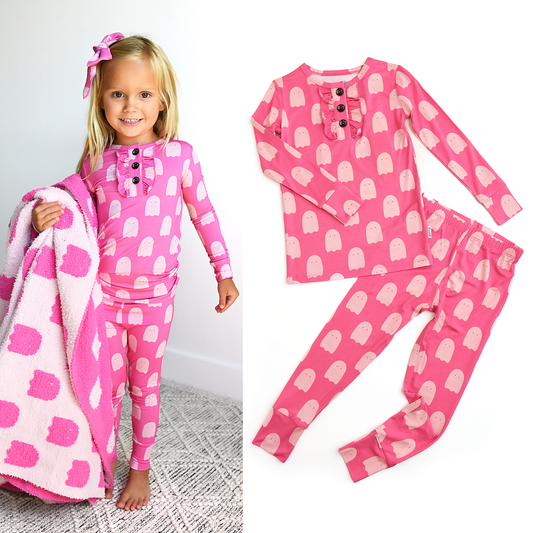 Draven Pink Ghost RUFFLE TWO PIECE