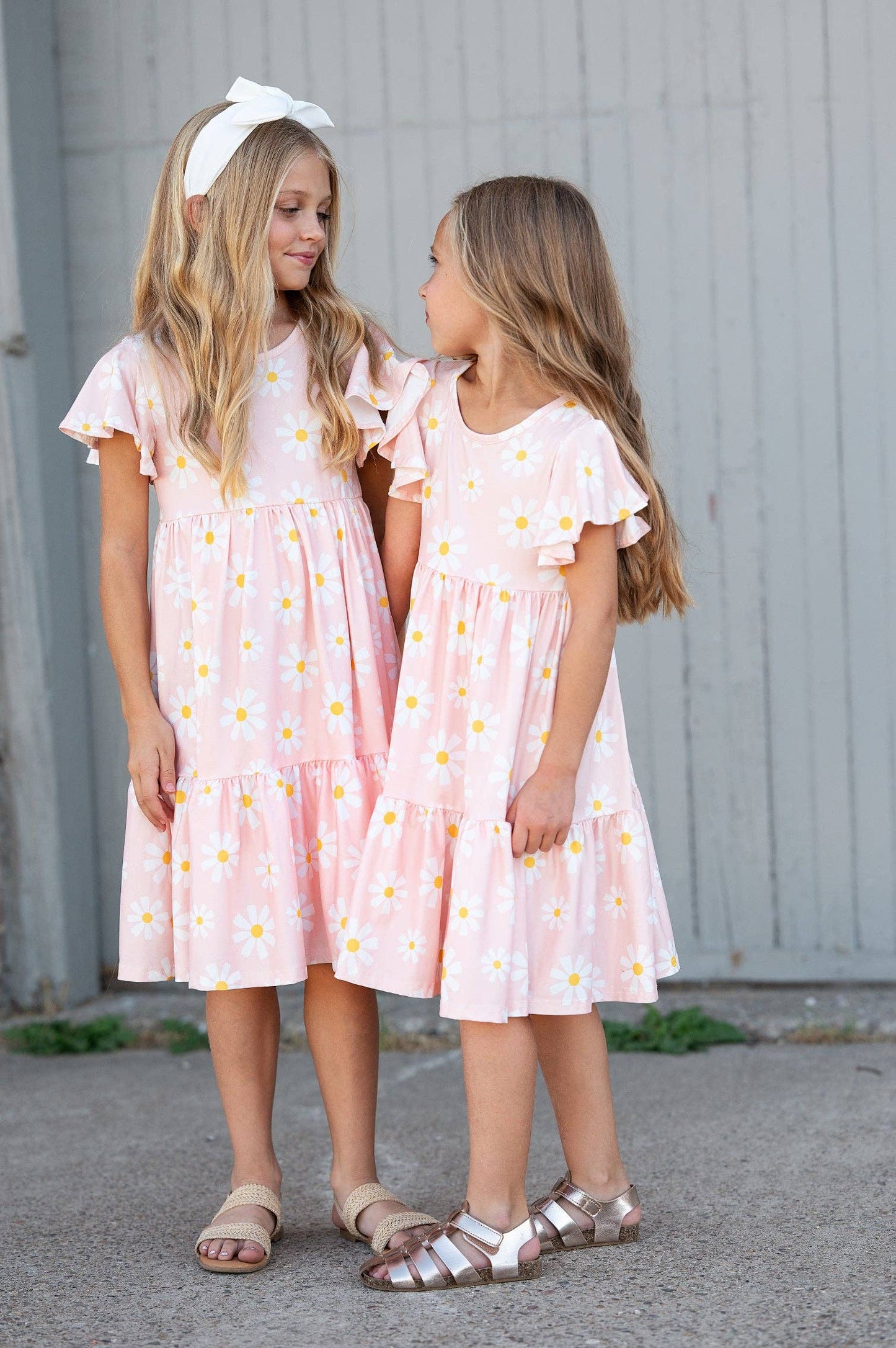 Girls Emma Spring Daisy Dress