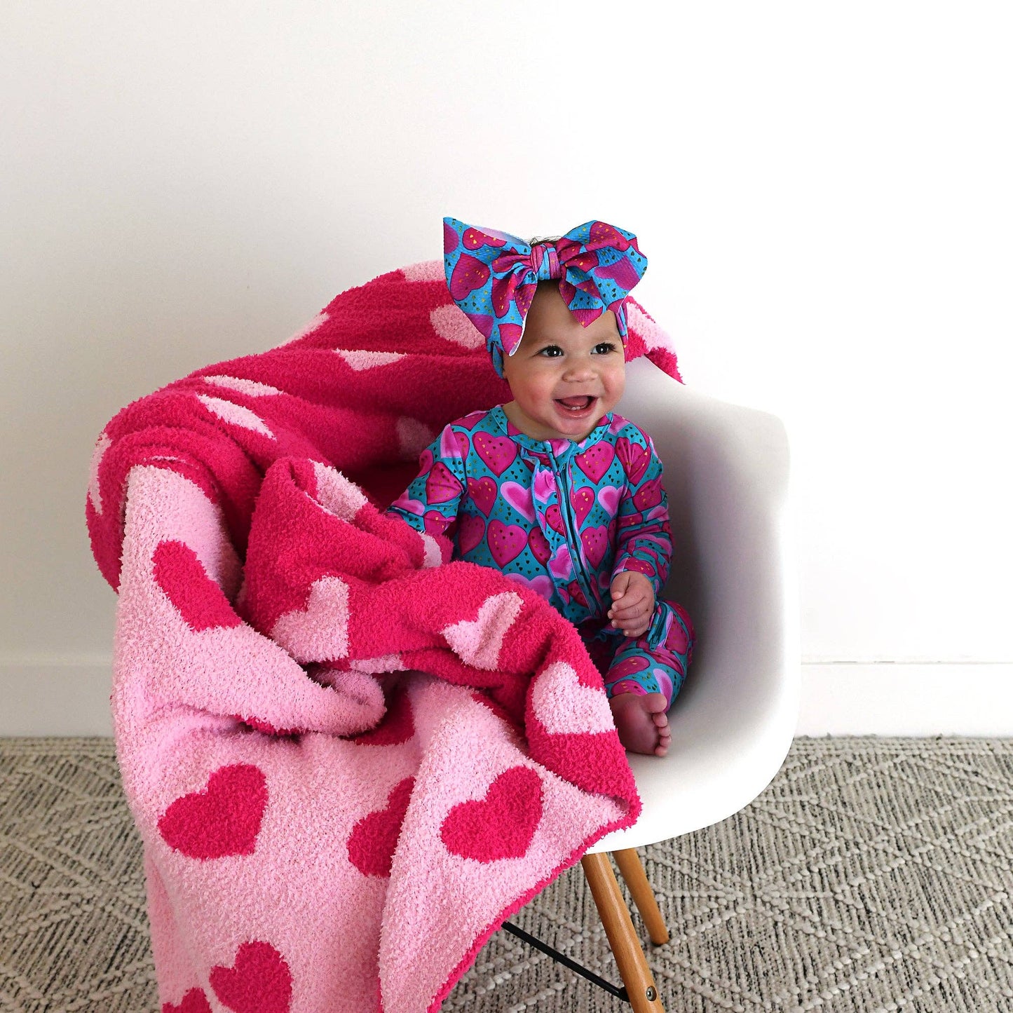 Alaina Heart Ruffle Zip
