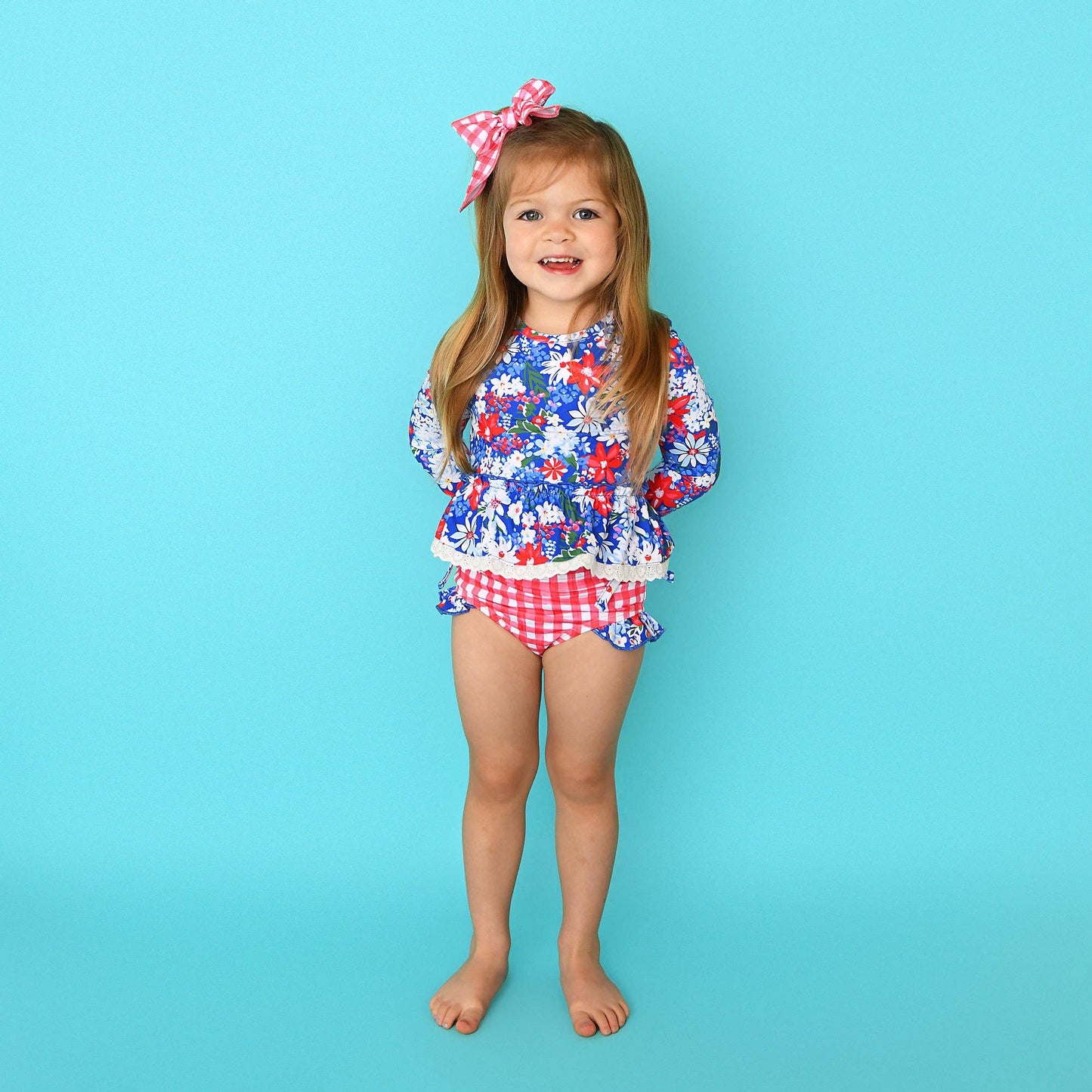 Presley RASH GUARD TWO PIECE SWIM SET
